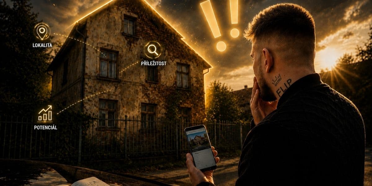 Člověk hodnotí investiční potenciál nemovitosti